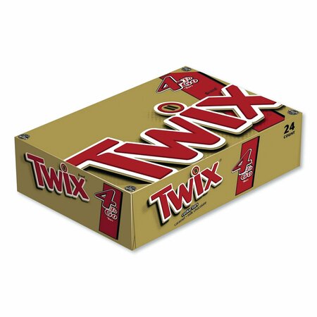 TWIX Sharing Size Chocolate Cookie Bar, 3.02 oz, PK24, 24PK MMM35387